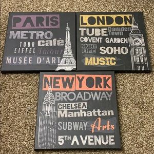 Ikea City Canvases